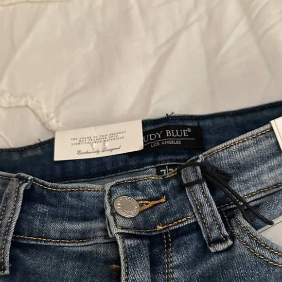 Judy Blue Classic Denim Straight Leg Jeans - Picture 6 of 8